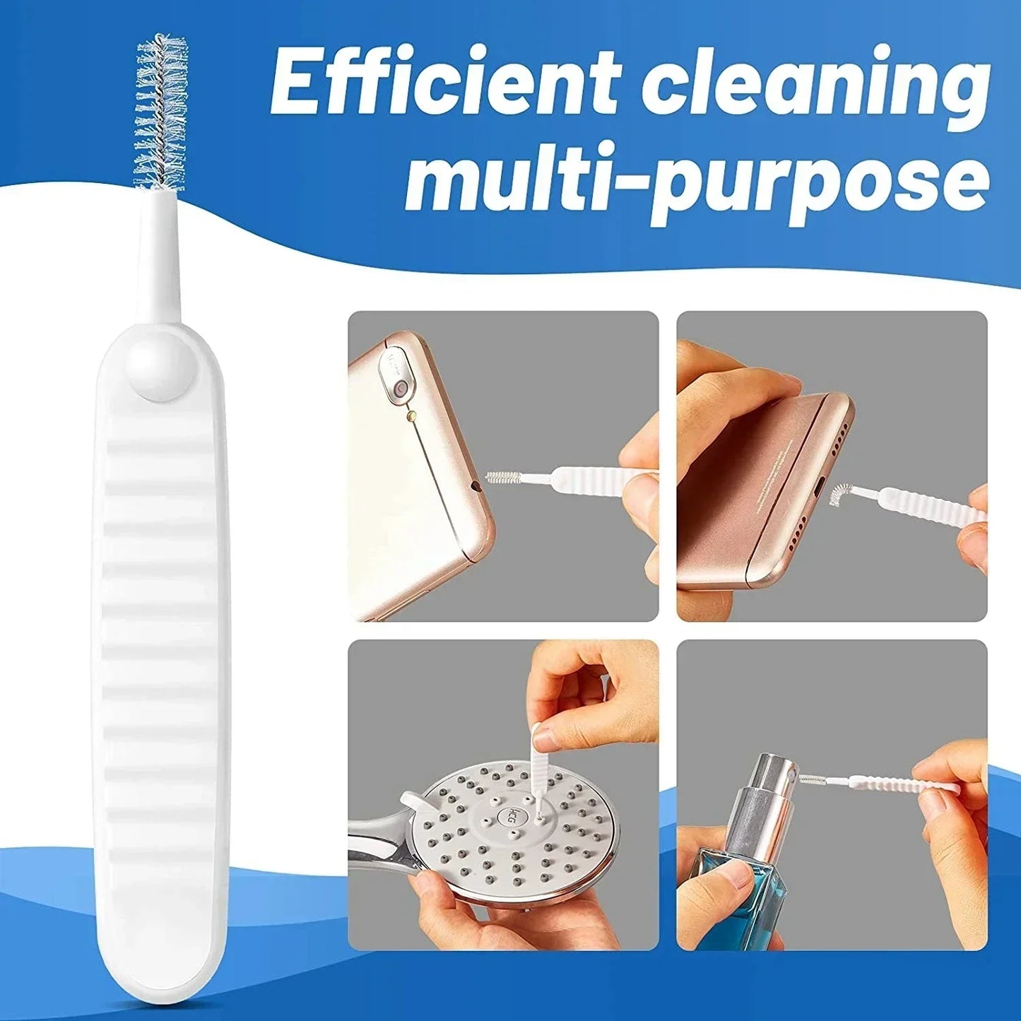Cell Phone Charging Port Dust Plug with Cleaning Brush – Universal Type-C & IOS Charging Port Cleaner Set