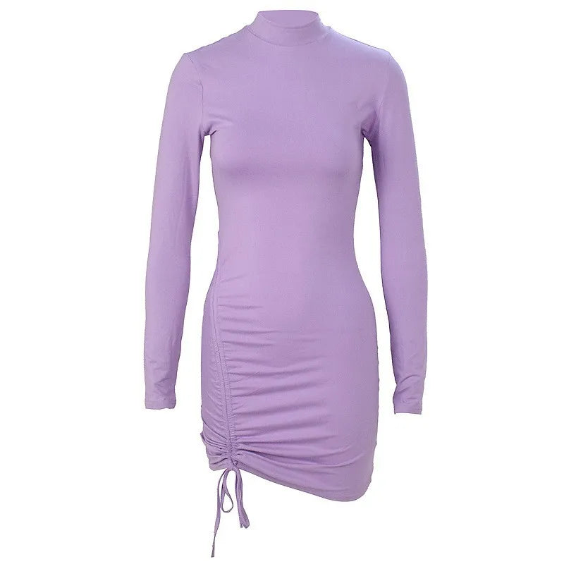 GlowDress Slim Fit Mini – Elegant Pleats for Party Nights