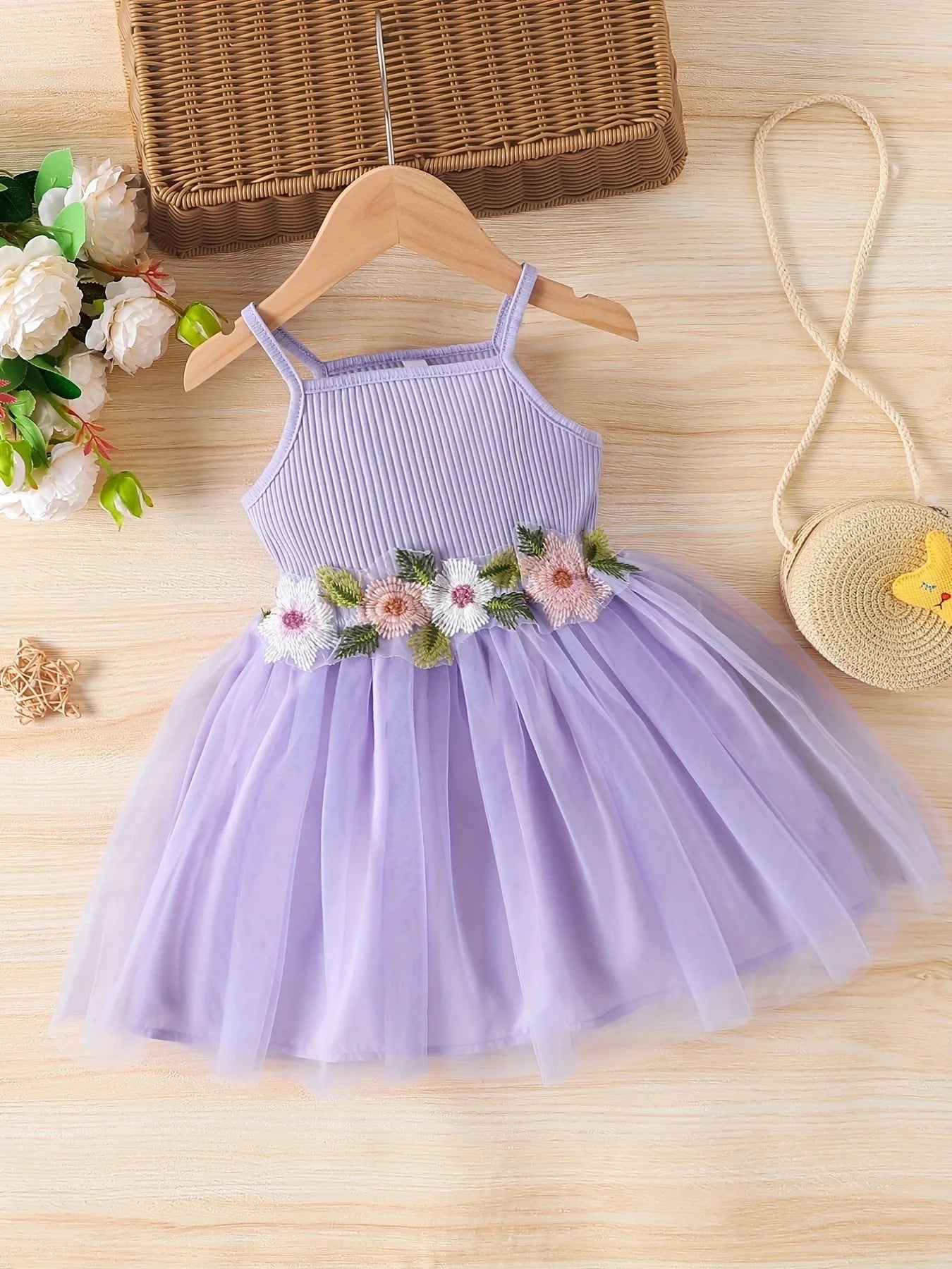 GlowDress Girls’ Summer Mesh Dress – Elegant & Breezy Look
