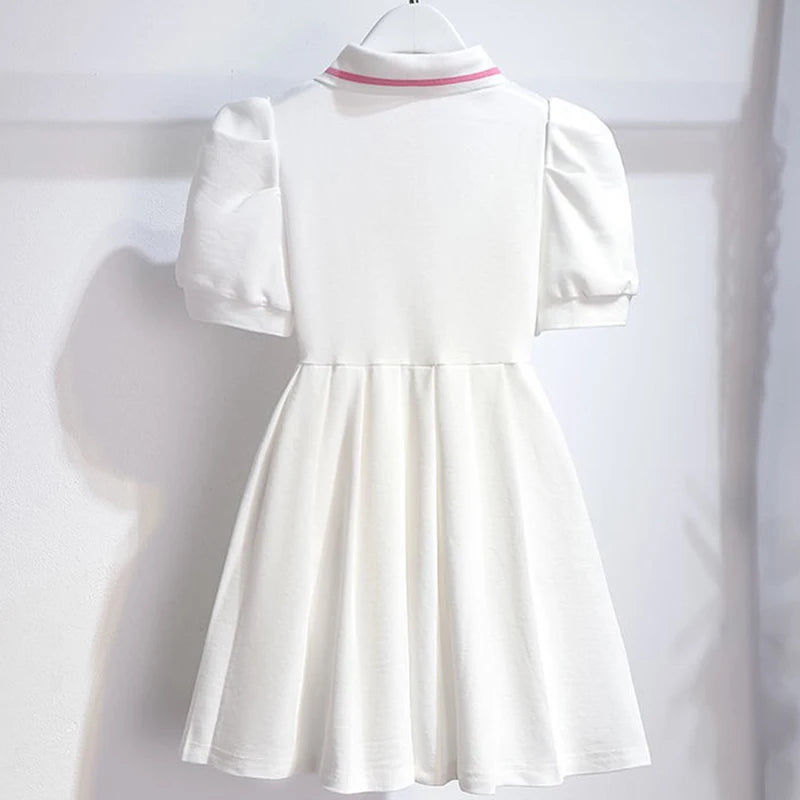 GlowDress Summer Dress for Kids – Cute Flip Collar & Sweet Design