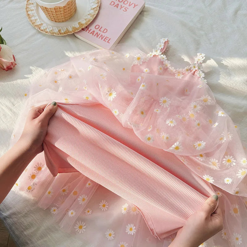 GlowDress Floral Tulle Dress – Puffy & Cute for Little Princesses