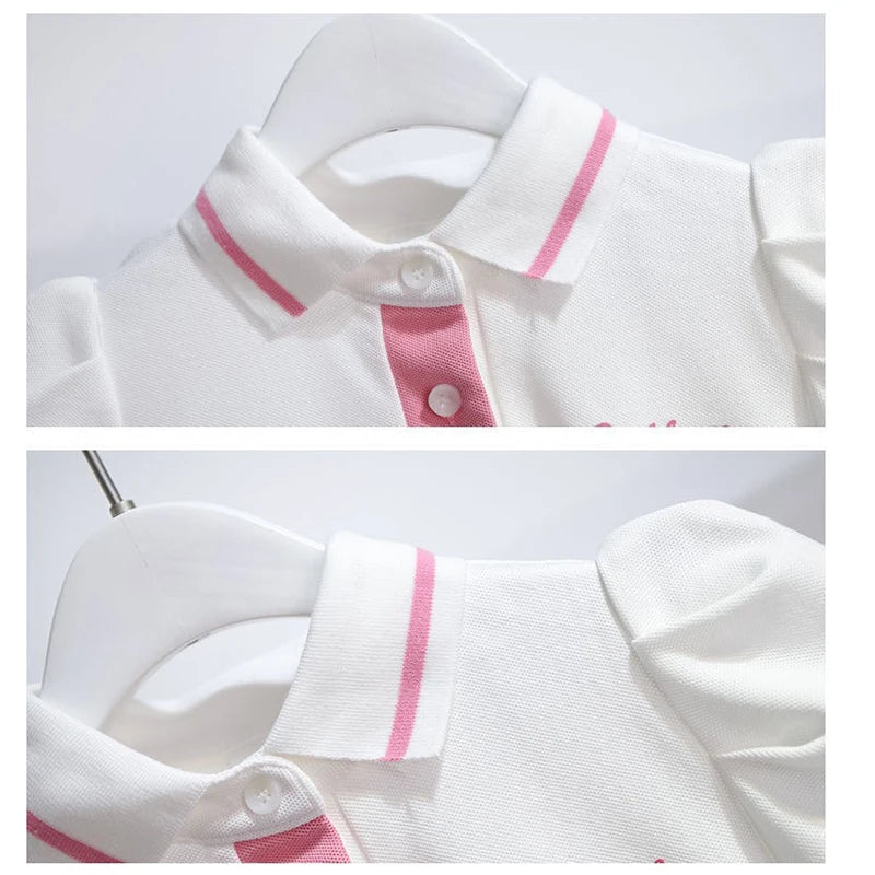GlowDress Summer Dress for Kids – Cute Flip Collar & Sweet Design