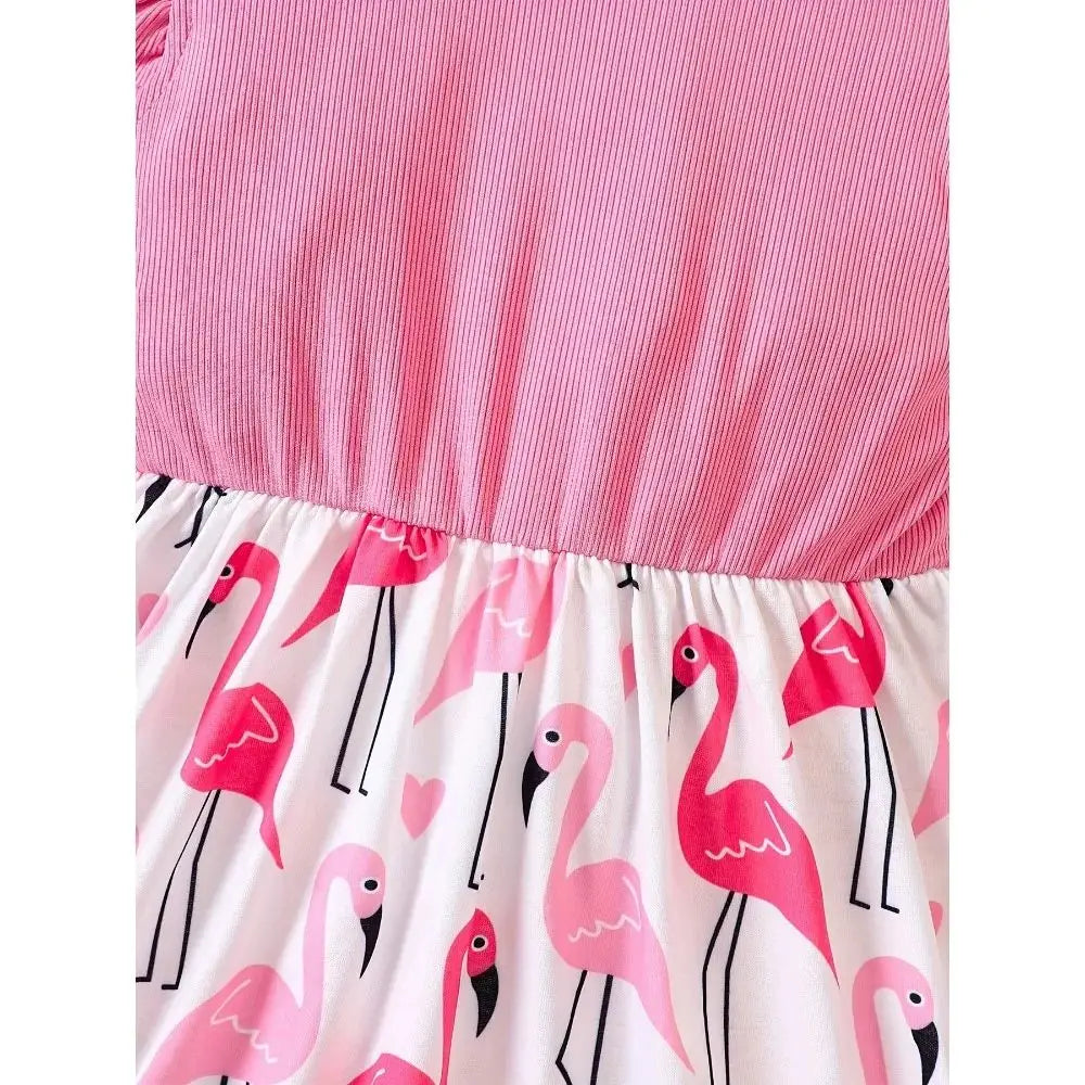 GlowDress Sleeveless Flamingo Dress – Cute & Comfy for Any Occasion