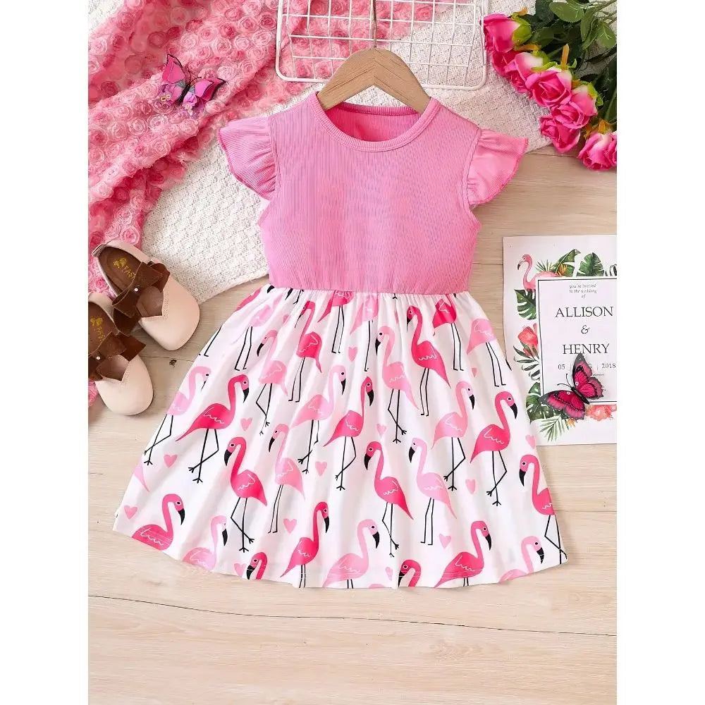 GlowDress Sleeveless Flamingo Dress – Cute & Comfy for Any Occasion