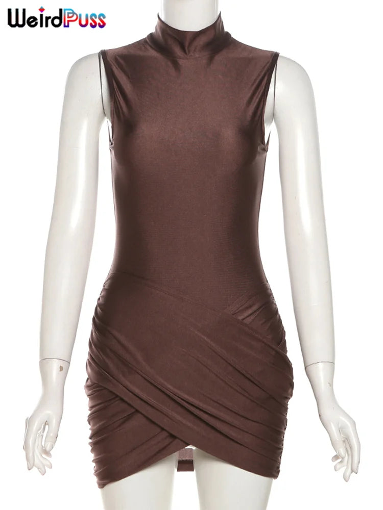GlowDress Ruffled Mini – Sexy Sleeveless Party Look
