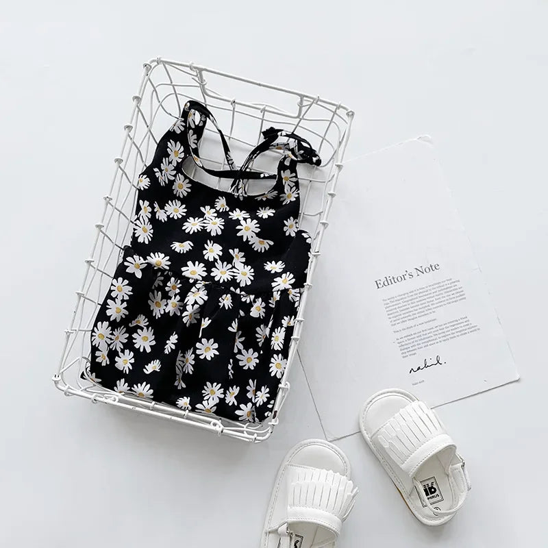 GlowDress Girls’ Casual Dress – Sleeveless & Floral Design