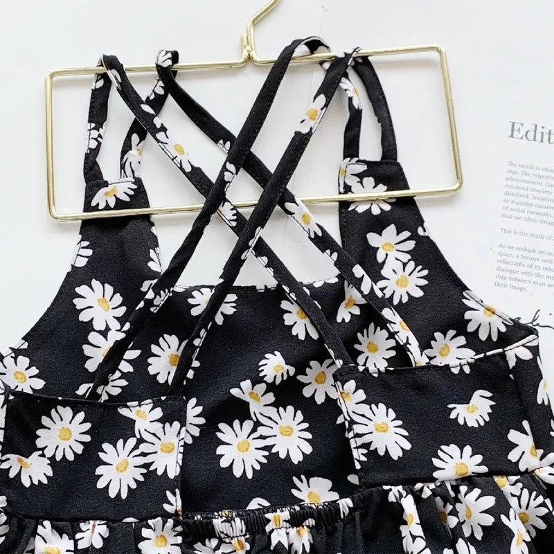 GlowDress Girls’ Casual Dress – Sleeveless & Floral Design
