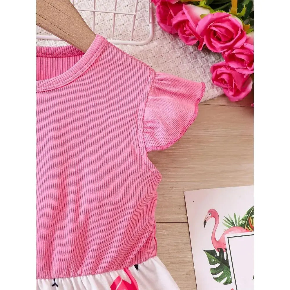 GlowDress Sleeveless Flamingo Dress – Cute & Comfy for Any Occasion