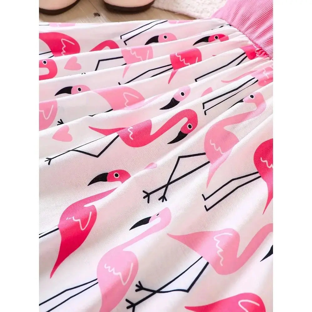 GlowDress Sleeveless Flamingo Dress – Cute & Comfy for Any Occasion