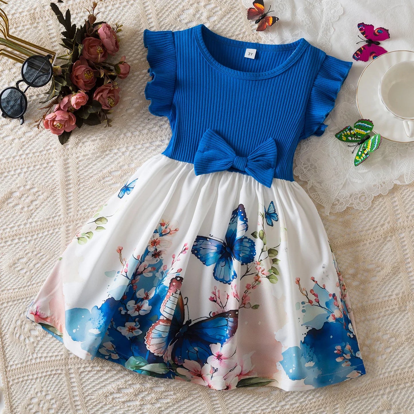 GlowDress Girls’ Summer Dress – Stylish & Sweet for Ages 3–8