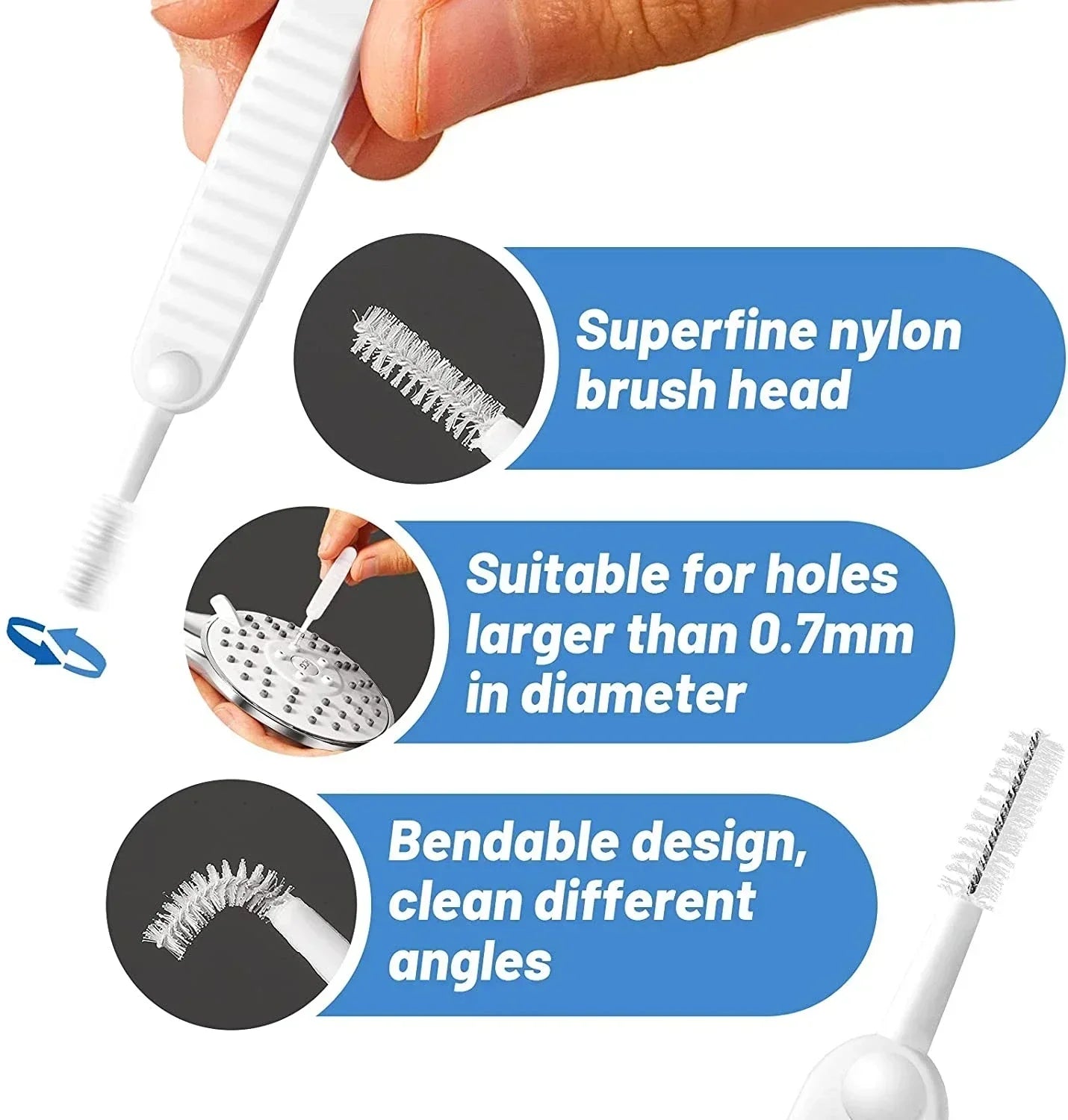 Cell Phone Charging Port Dust Plug with Cleaning Brush – Universal Type-C & IOS Charging Port Cleaner Set