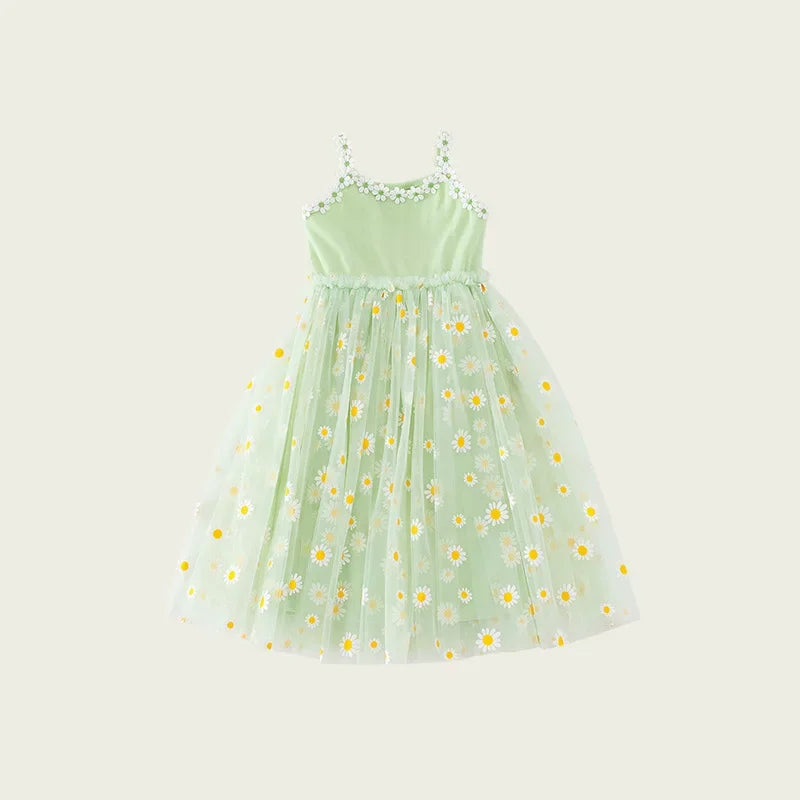 GlowDress Floral Tulle Dress – Puffy & Cute for Little Princesses