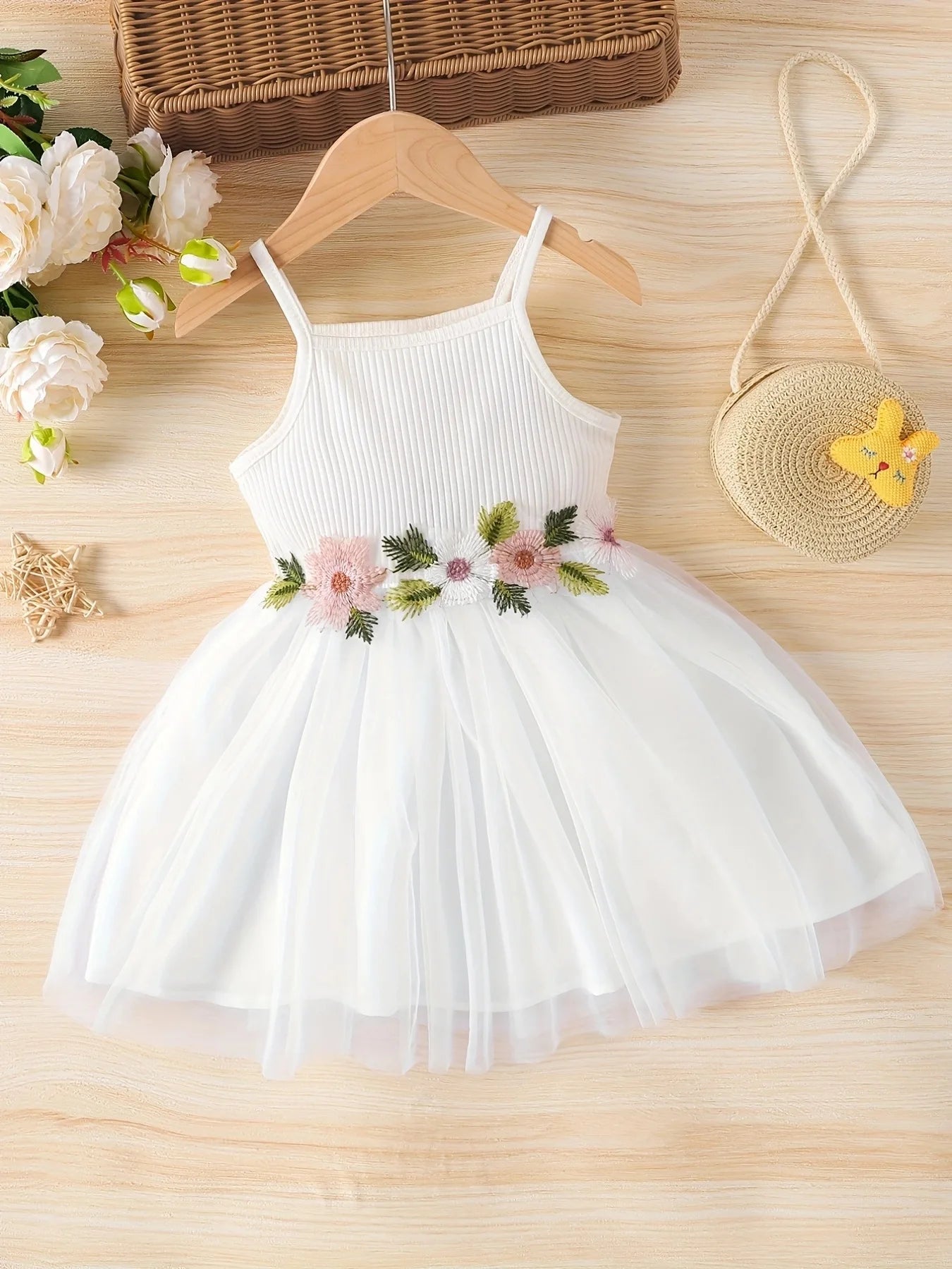 GlowDress Girls’ Summer Mesh Dress – Elegant & Breezy Look