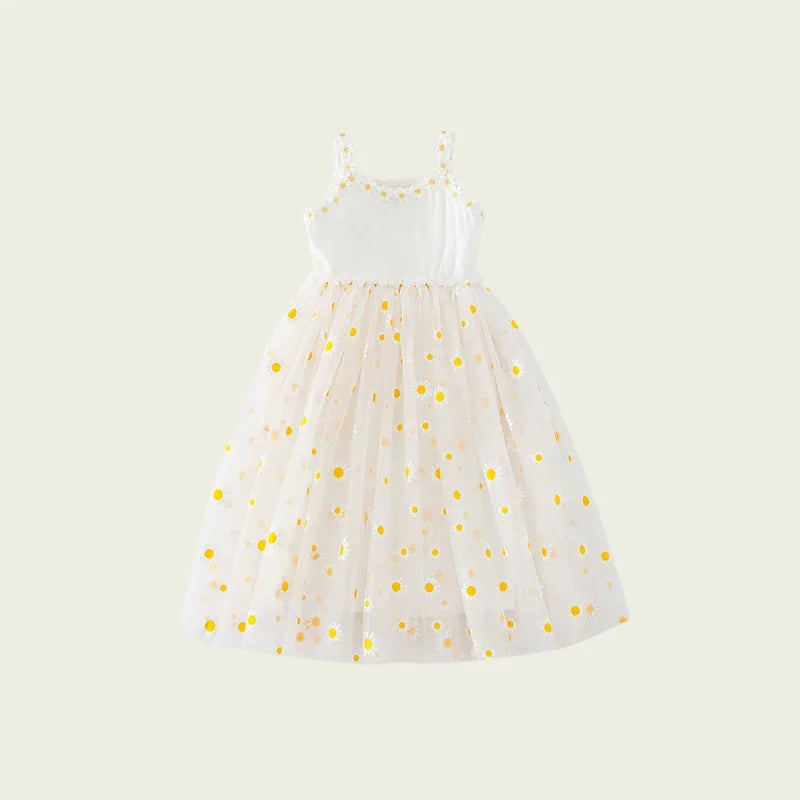 GlowDress Floral Tulle Dress – Puffy & Cute for Little Princesses